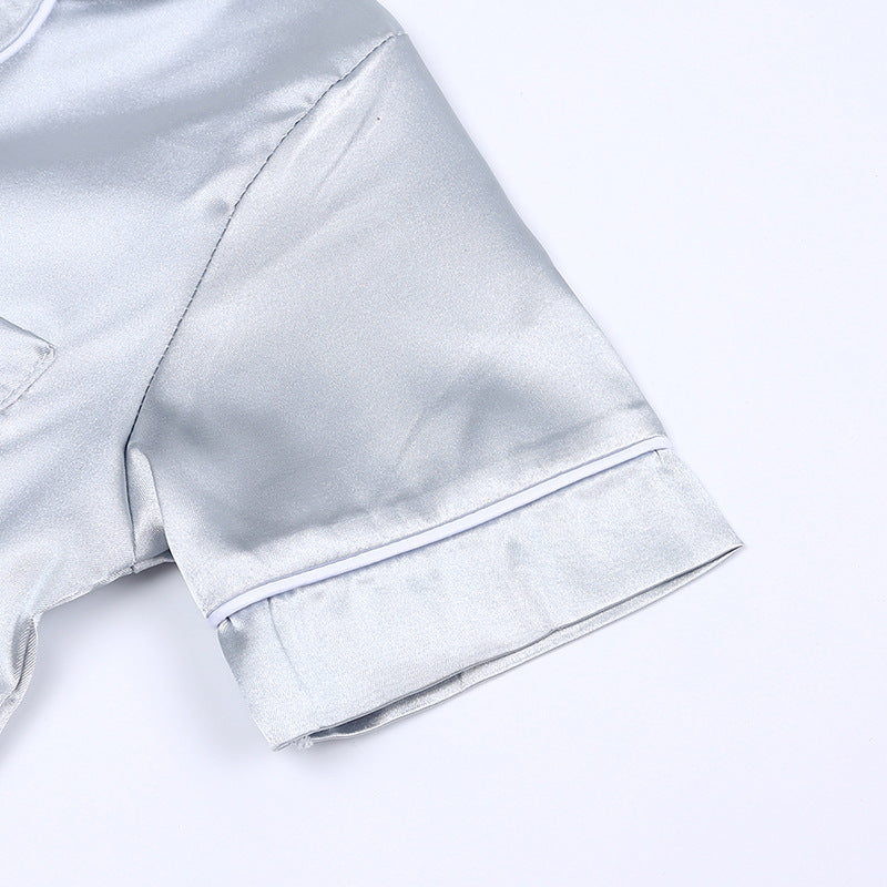 Silk Pyjama Set for Kids Sleepwear Comfort