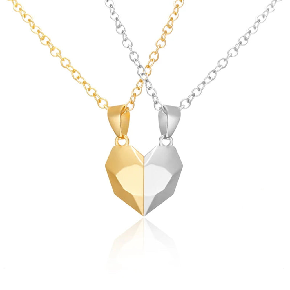 Necklace Magnetic Heart Couple Pendant Gift Set