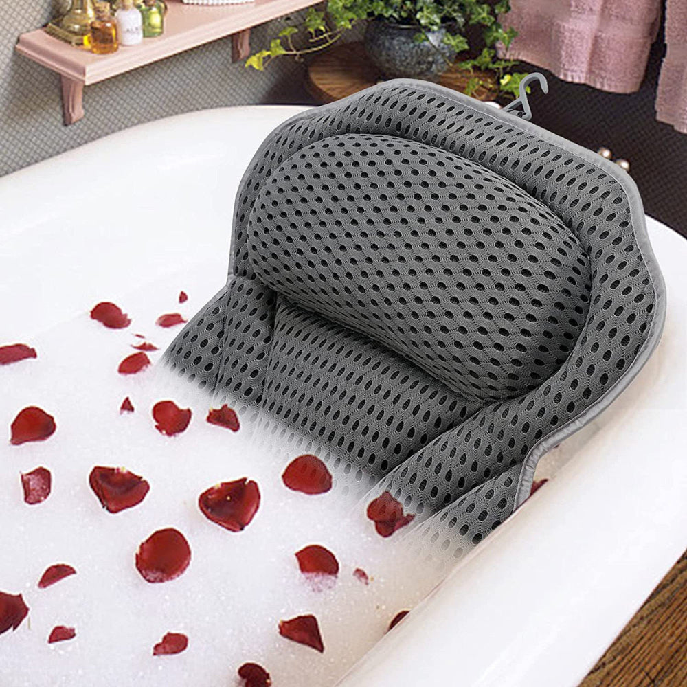 Bath Pillow Ergonomic Mesh Spa Cushion