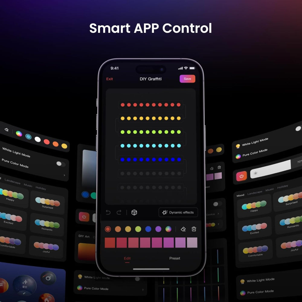 Außenleuchte Smart RGB Permanentes Hausdach Beleuchtungsset