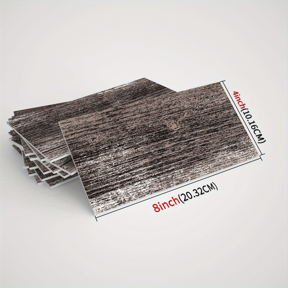 Abziehbare und klebende Wandpaneele rustikale Holzstruktur wasserdichte Dekoration