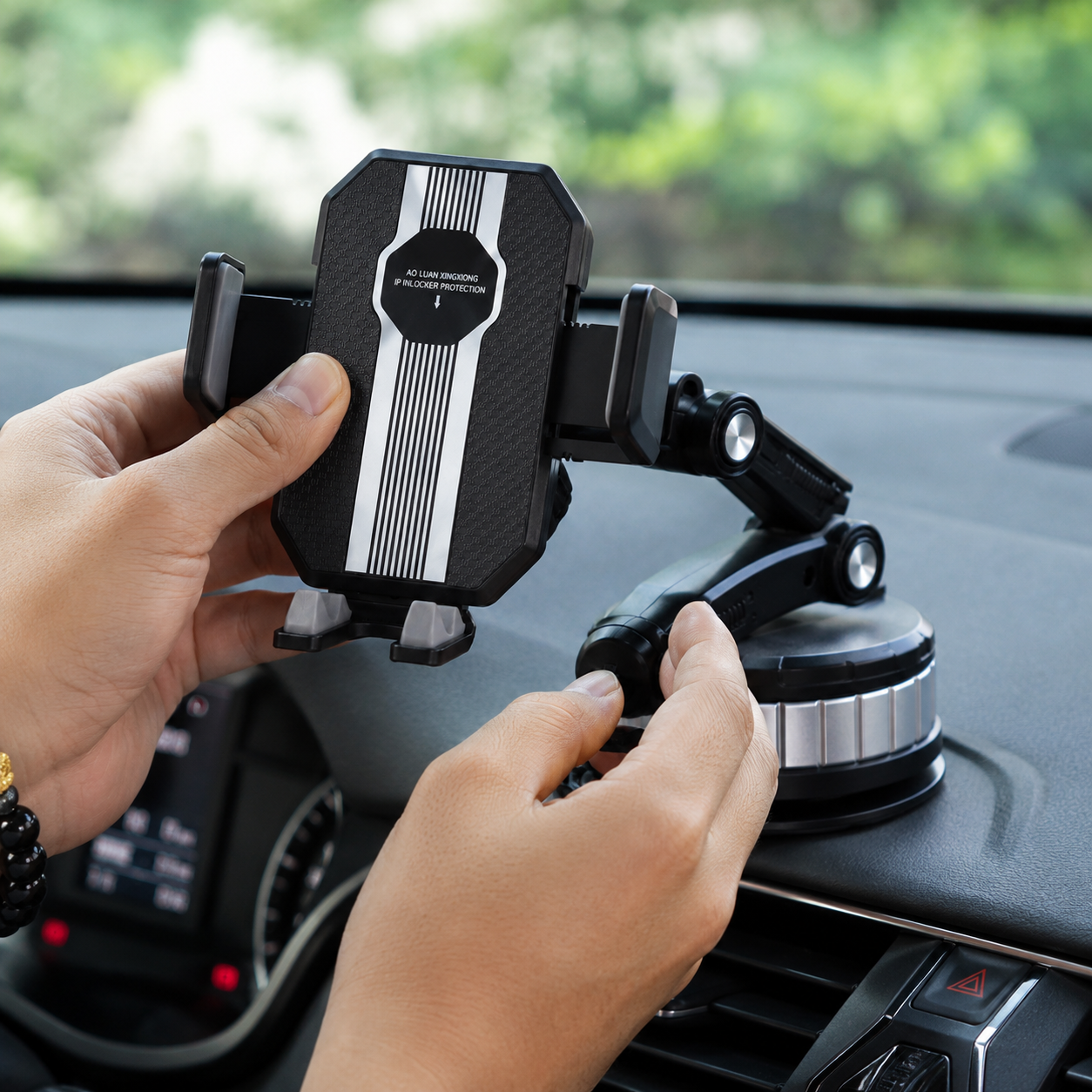 Handyhalter fürs Auto mit starkem Saugnapfhalterung