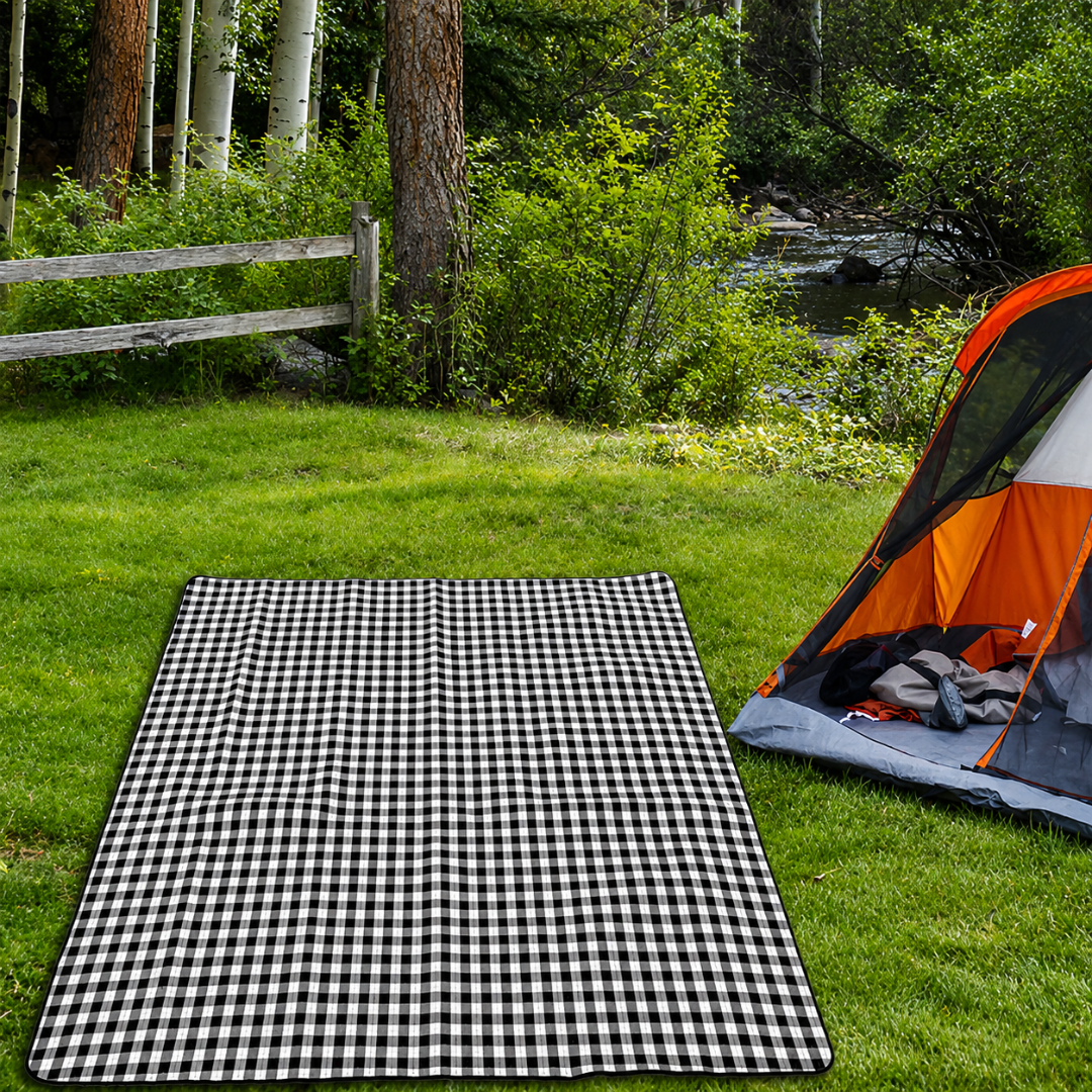 Picnic Blanket Outdoor Mat Waterproof Foldable Plaid Camping Rug