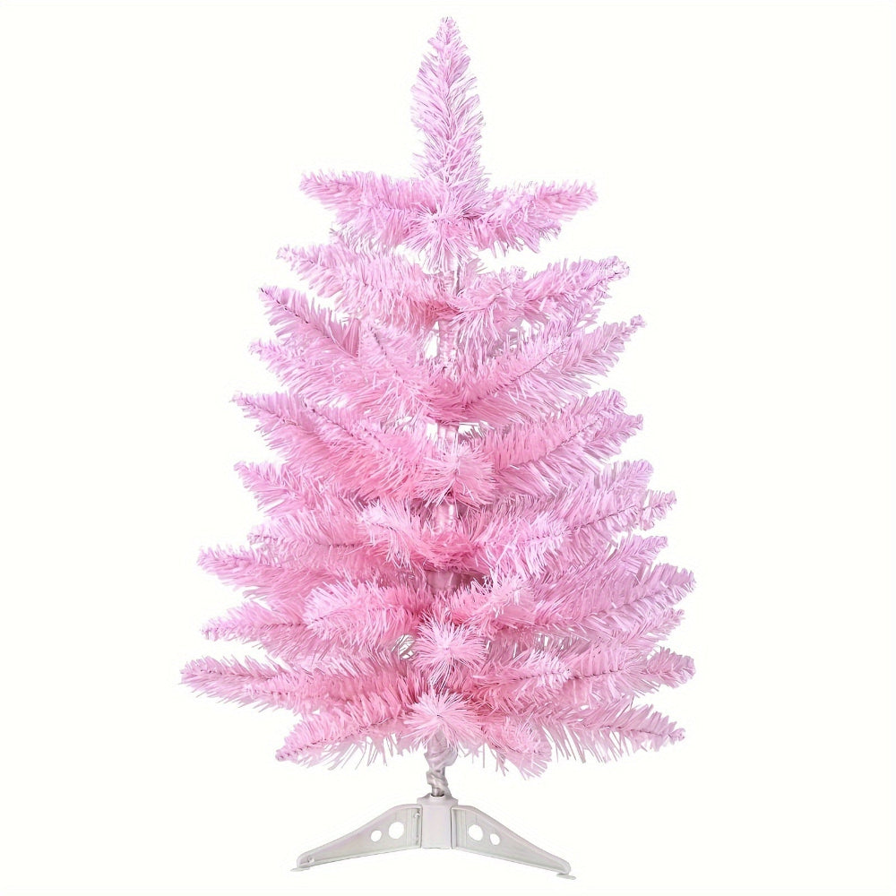 Pink Christmas Tree Artificial Tabletop Decoration Holiday Display