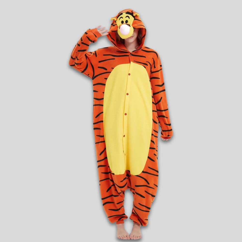 Plush Fleece Onesie Pajamas Adults Sleepwear Costume