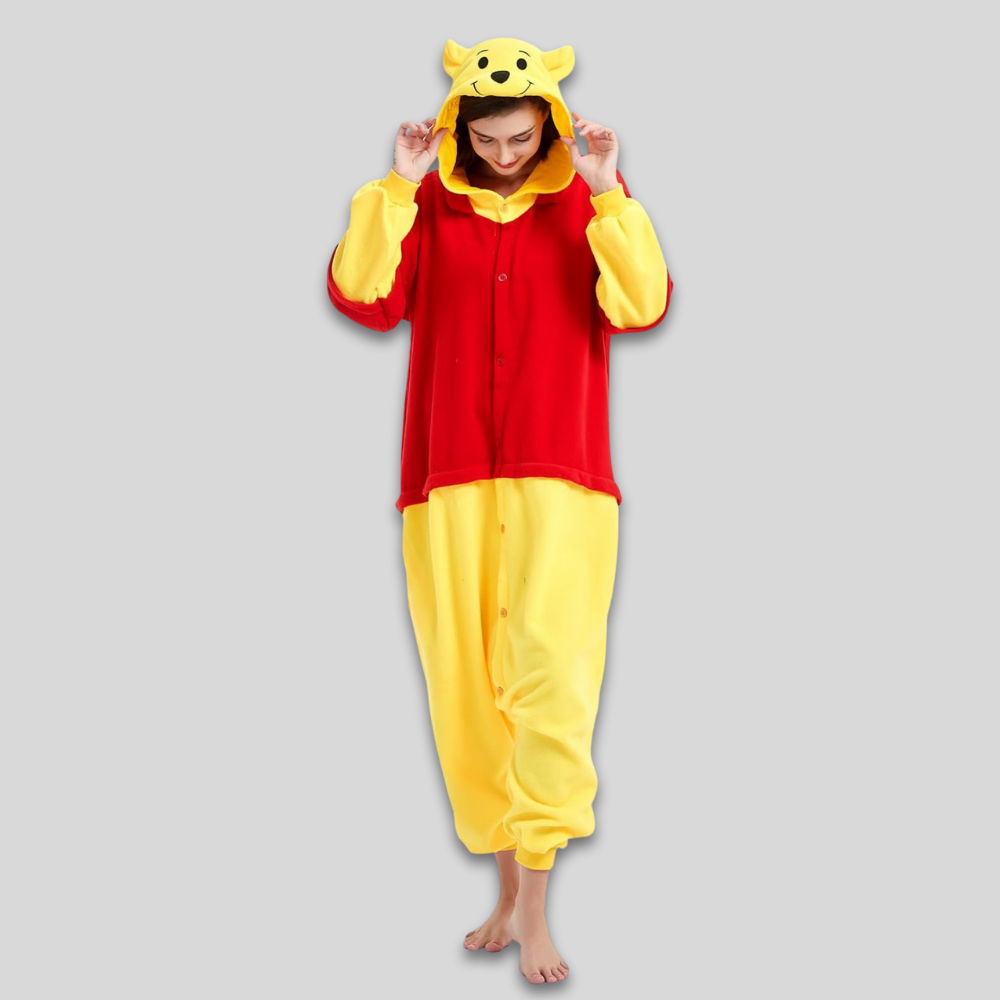 Plush Fleece Onesie Pajamas Adults Sleepwear Costume