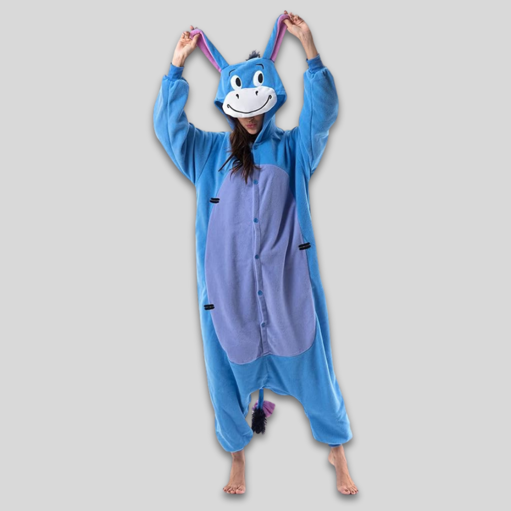 Plush Fleece Onesie Pajamas Adults Sleepwear Costume
