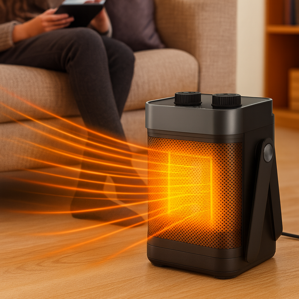 Portable Electric Space Heater Adjustable Thermostat