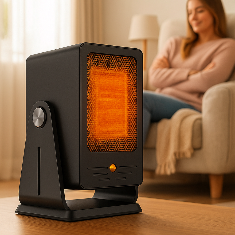 Portable Electric Space Heater Adjustable Thermostat