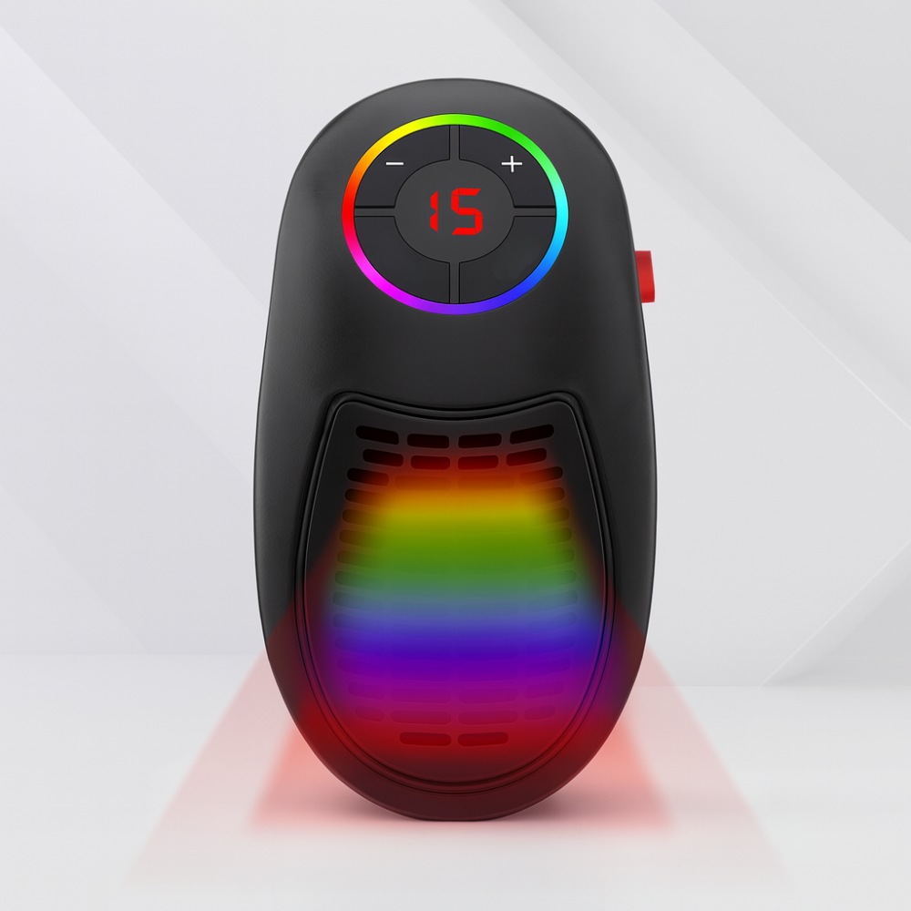 Portable Electric Space Heater Energy Efficient Thermostat Control