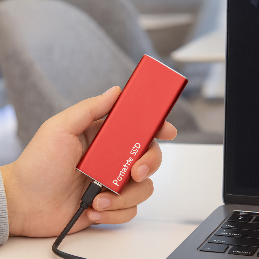 Portable External SSD High Speed Aluminum Storage Drive