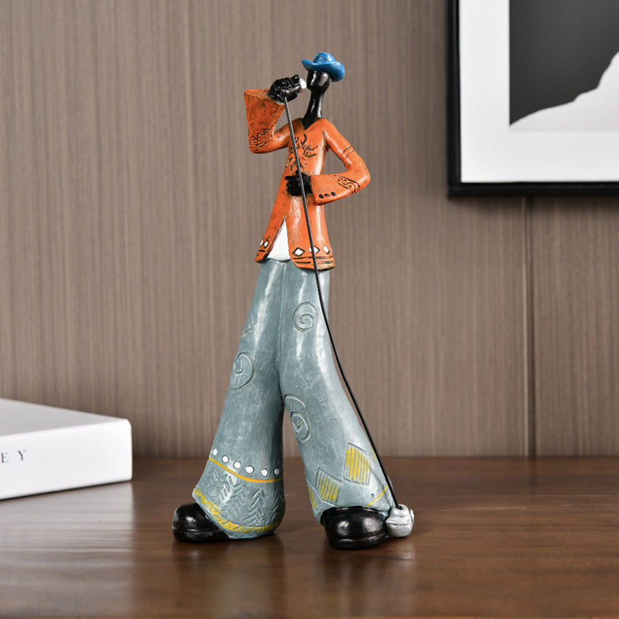 Wall Art Resin Jazz Musician Sculpture