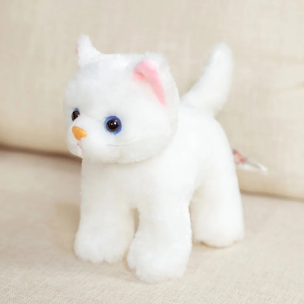 Realistic Cat Plush Toy Soft Stuffed Kitten Doll Kids Gift