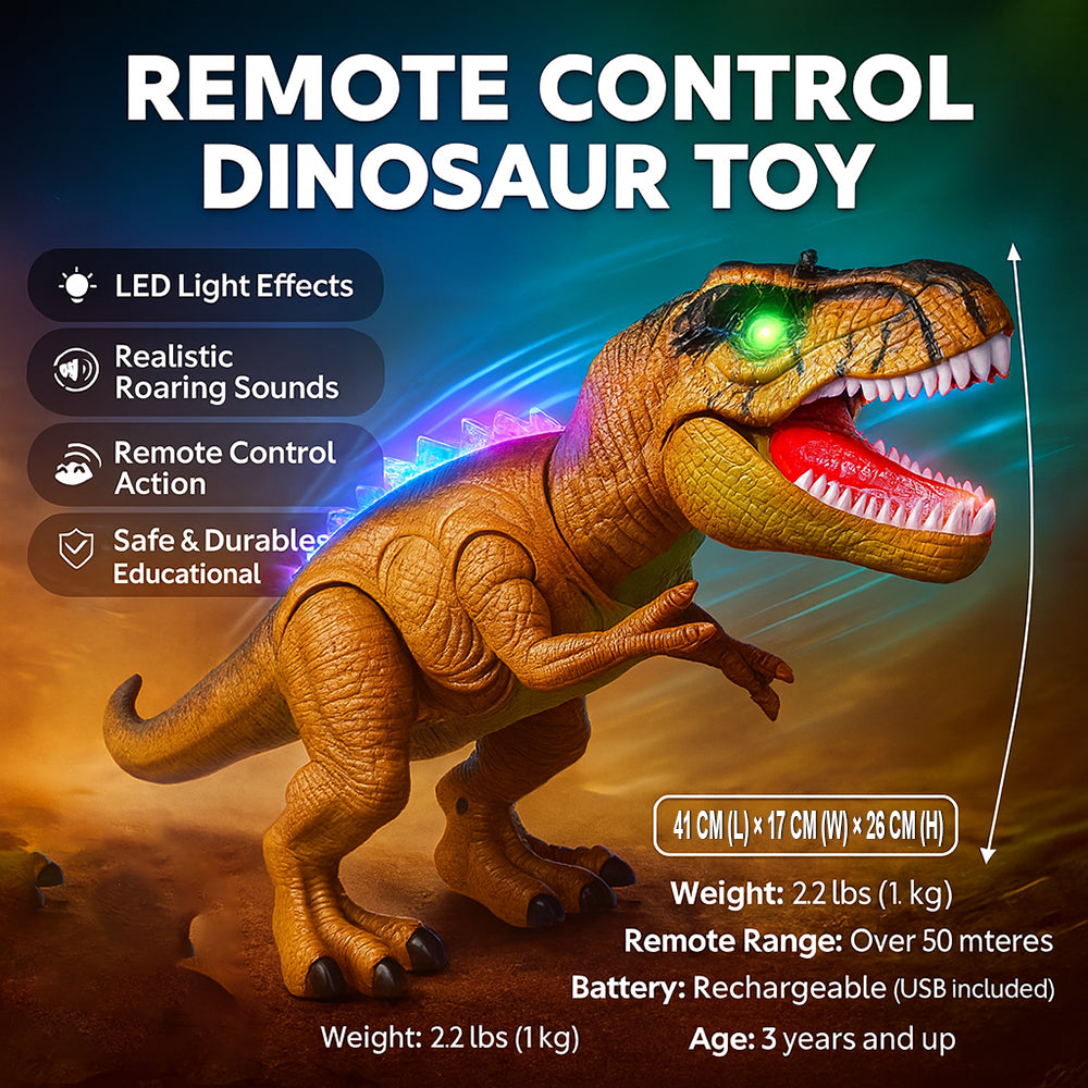 Remote Control Dinosaur Toy Walking Roaring
