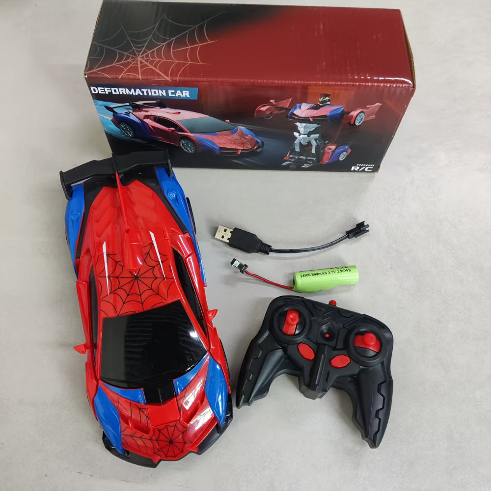 Remote Control Car Transforming Robot Kids Toy Rechargeable