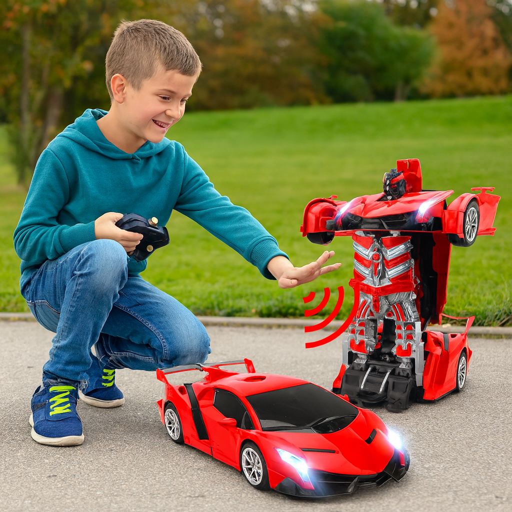 Remote Control Robot Car Transforming Toy
