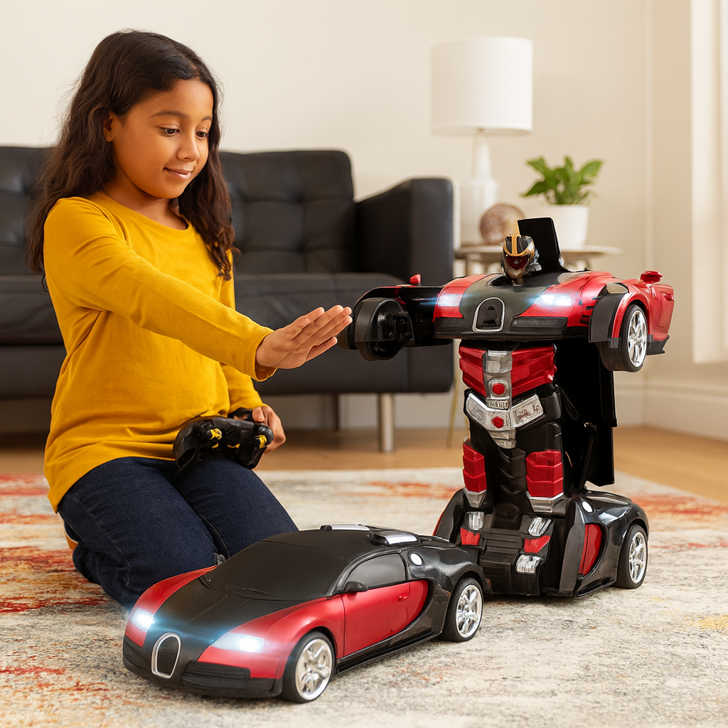 Remote Control Robot Car Transforming Toy