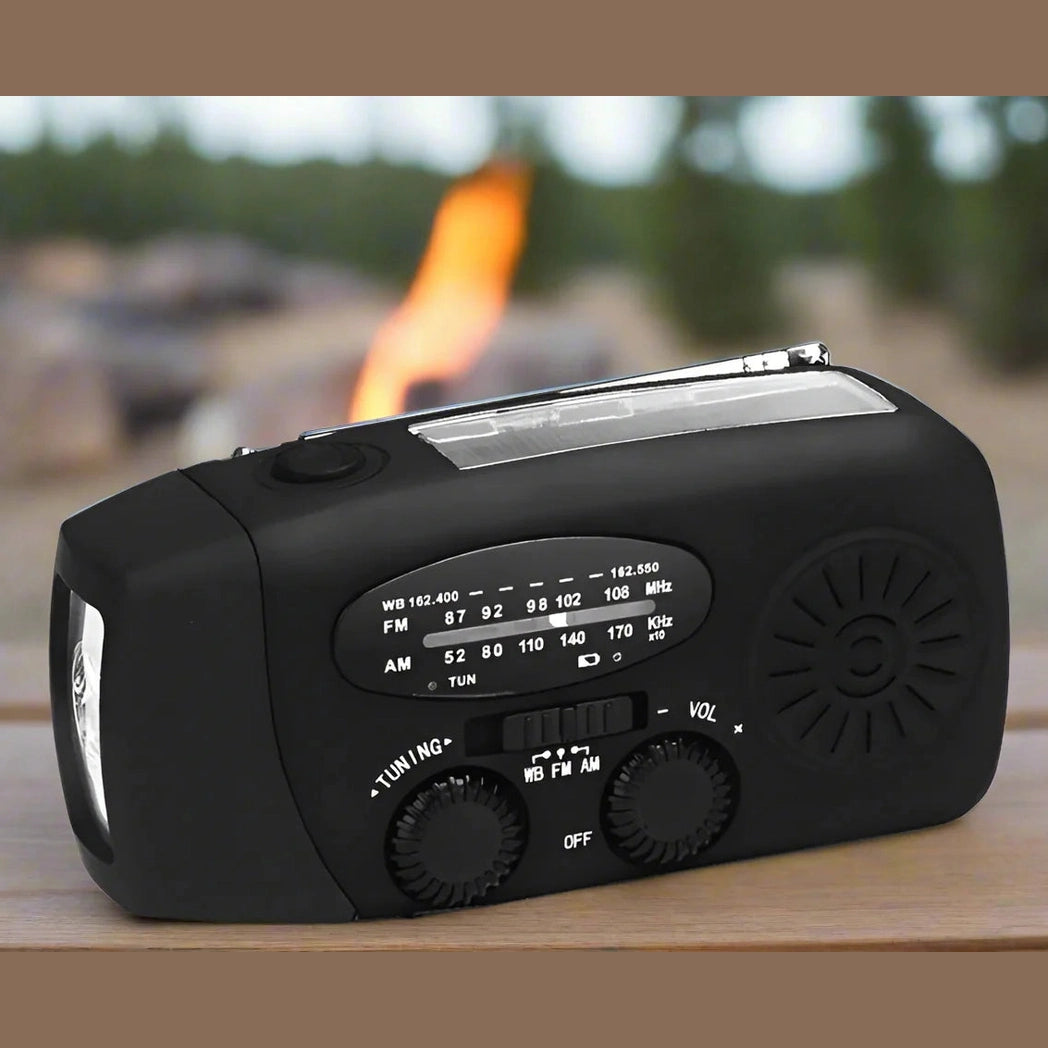 Emergency Radio | Solar Hand Crank Power Hub for Camping
