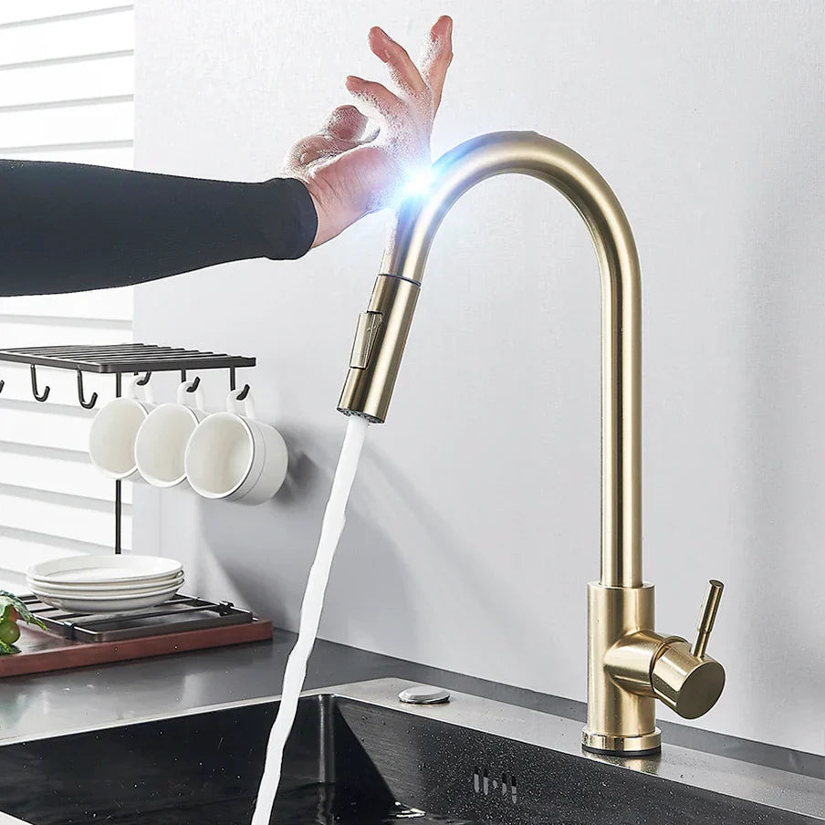 Kitchen Tap with Touch Sensor and Pull Out
