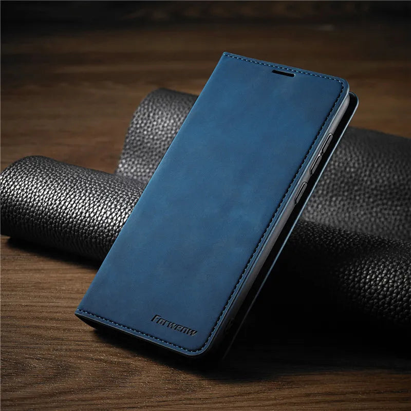 Leather iPhone Wallet Case with Card Slots
