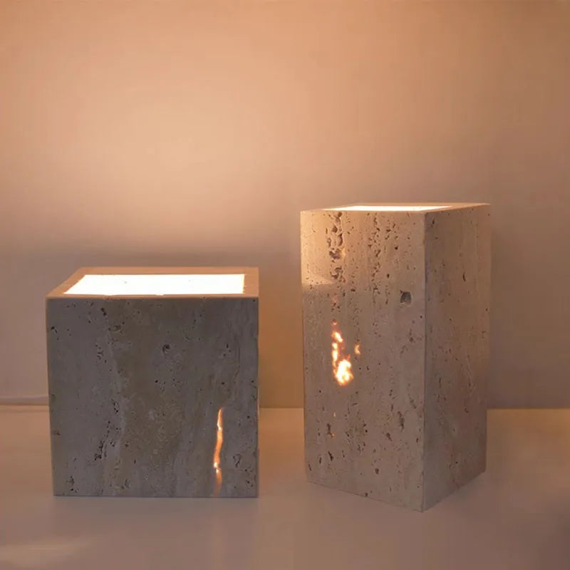 Travertine Stone LED Wall Light Modern