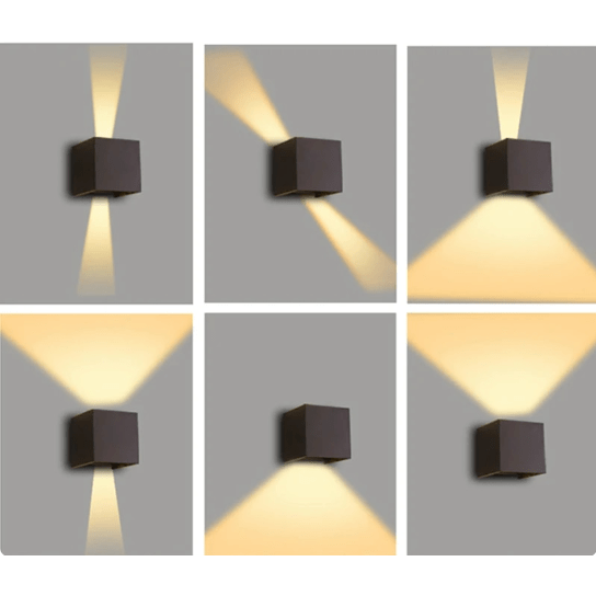 GlowCube LEDウォールライト | 調光可能&ワイヤレスデザイン ホーム/オフィス用