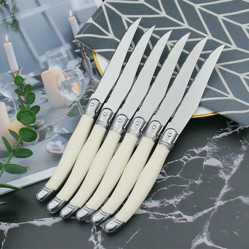 Cutlery Set Stainless Steel Ivory Handle Design