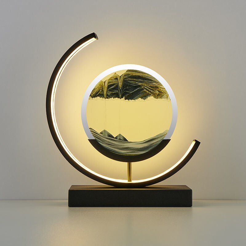 Table Lamp Modern LED Sand Art Light
