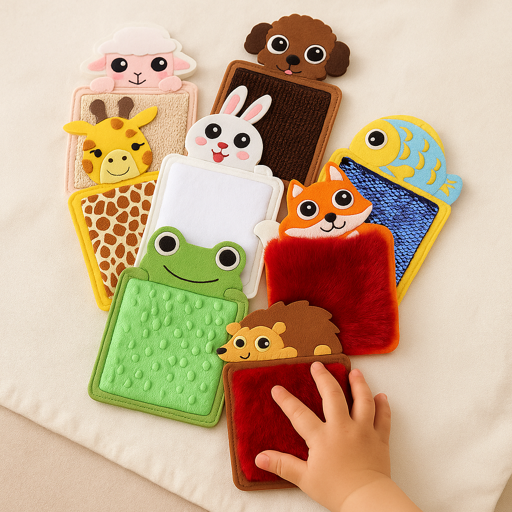 Sensory Toys Soft Textured Animal Play Mats
