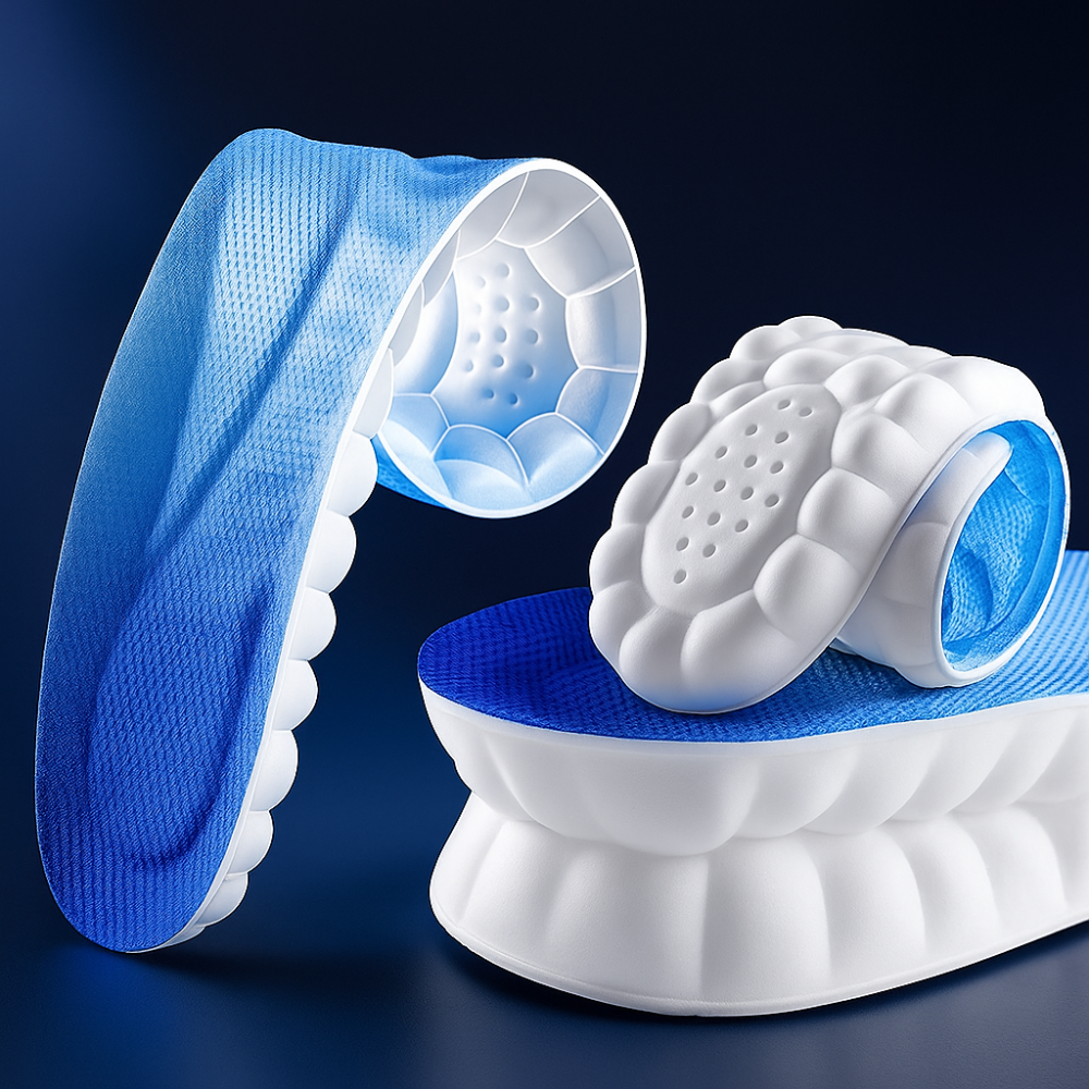 Shoe Insoles Shock Absorbing 4D Cloud Comfort Cushion Inserts