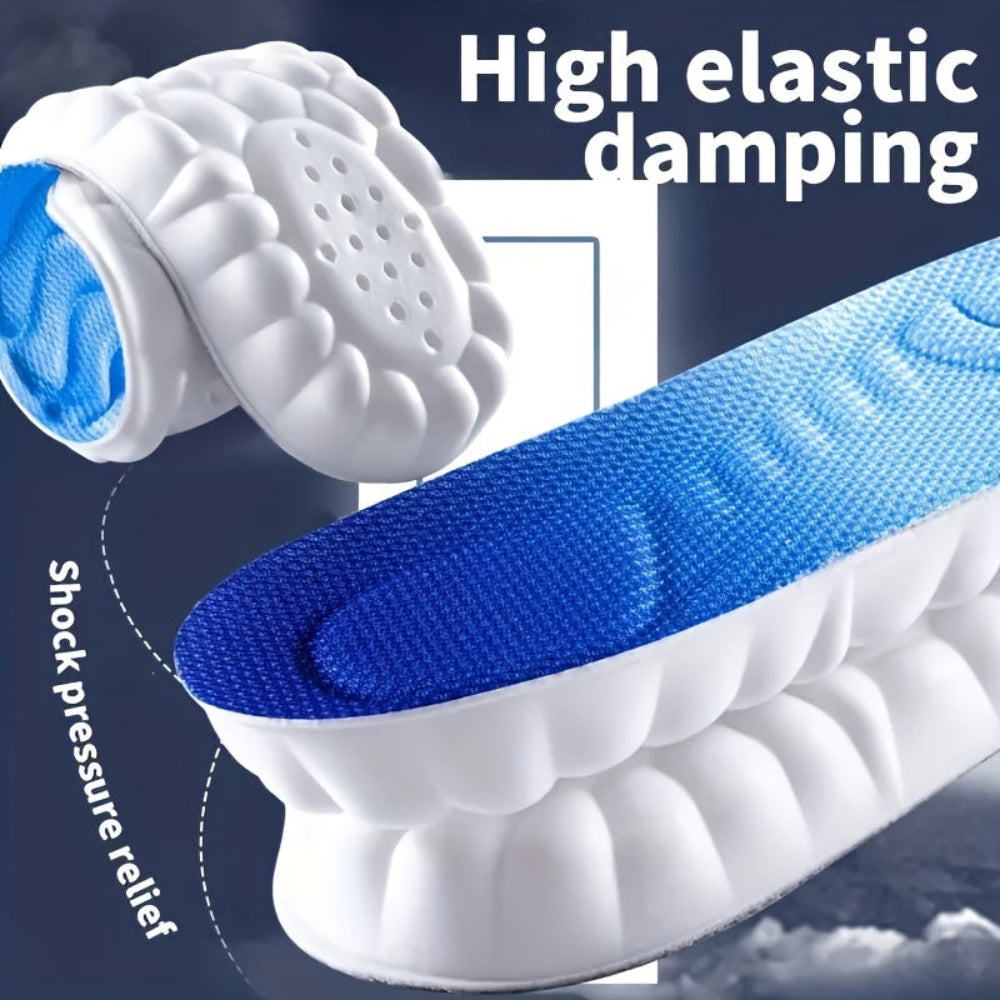 Shoe Insoles Shock Absorbing 4D Cloud Comfort Cushion Inserts