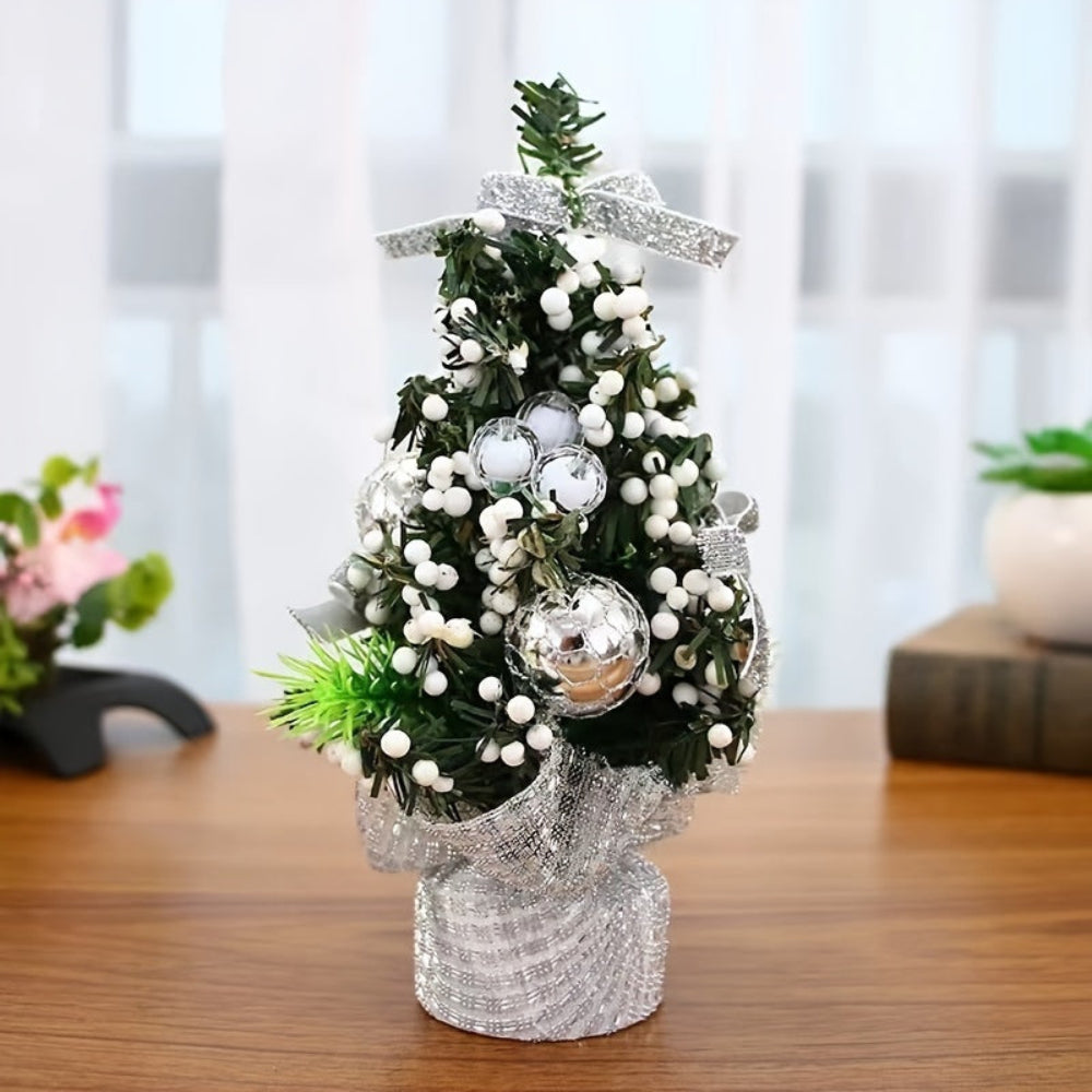 Small Christmas Tree Tabletop Holiday Decoration Set Trio