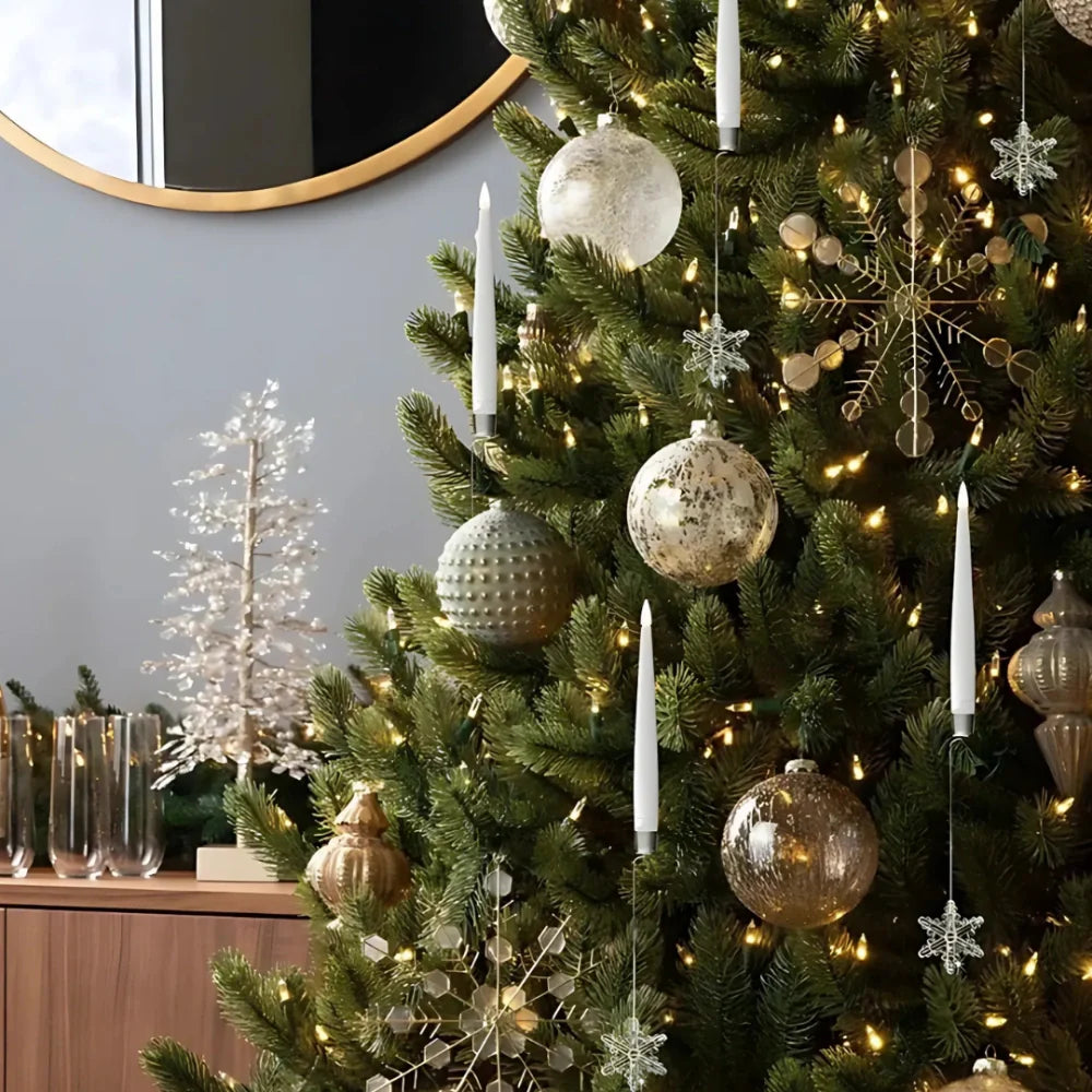 Vánoční stromek světla LED bezplamenná sada svíček