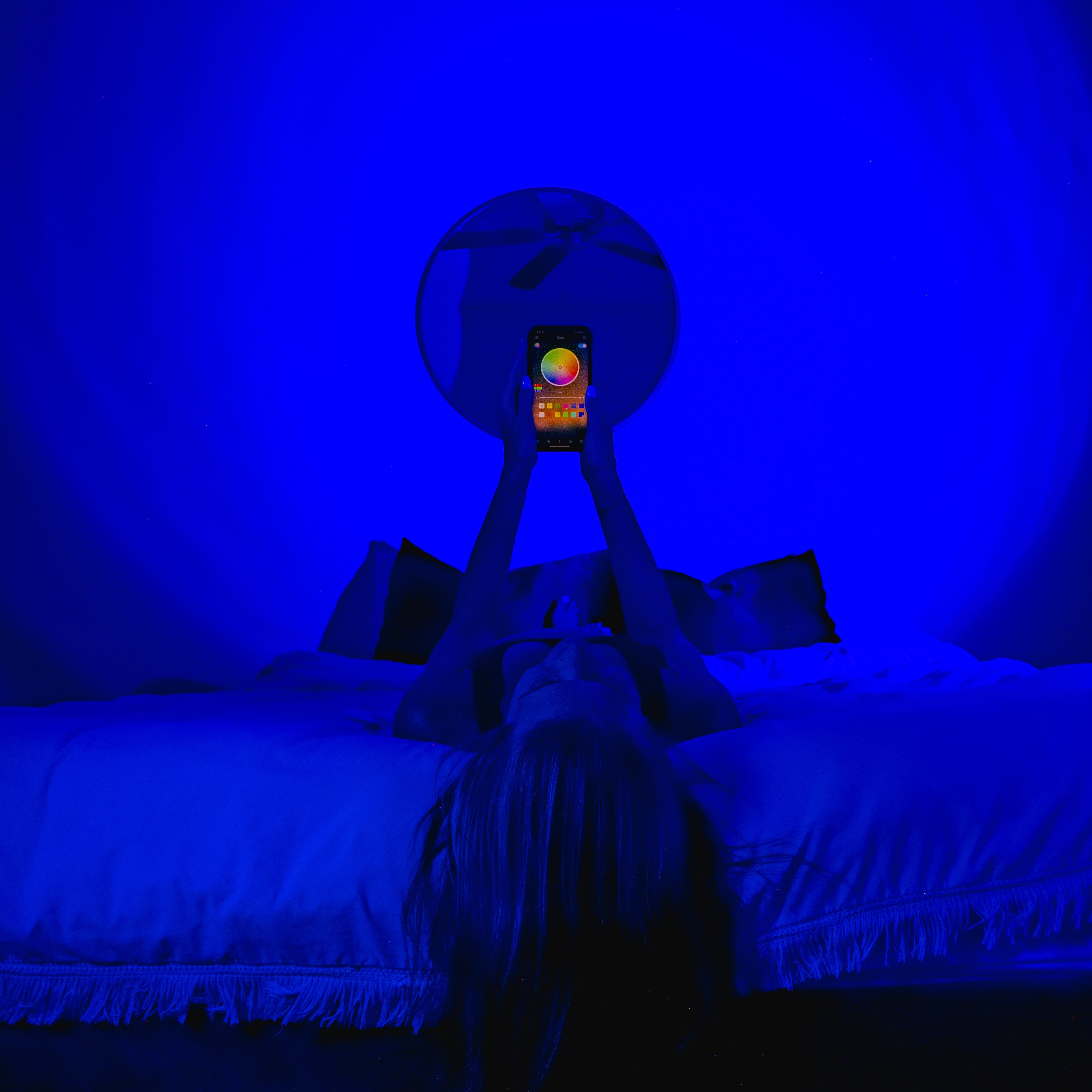 LED Mood Light Adjustable Colour Projection Lamp