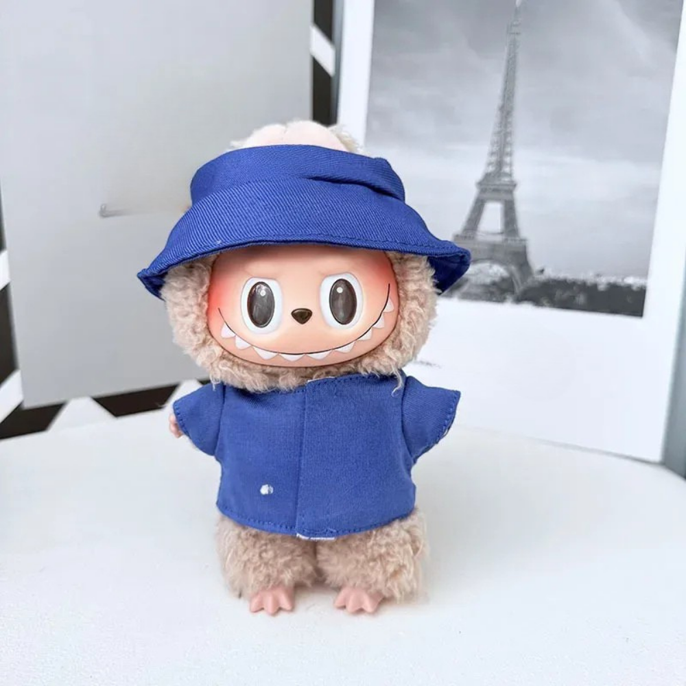 Ropa de muñeca conjunto deportivo de algodón con sombrero