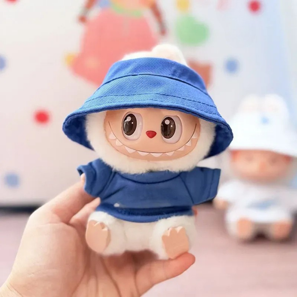 Ropa de muñeca conjunto deportivo de algodón con sombrero
