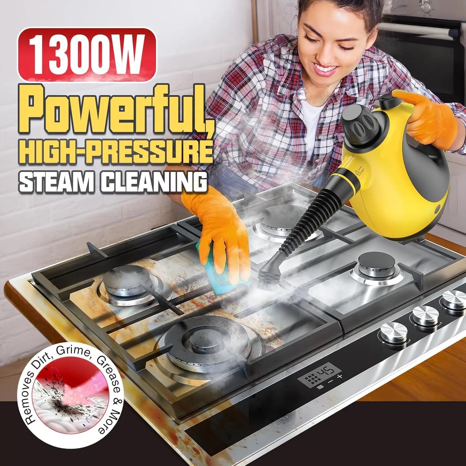 Steam Cleaner Handheld Multi Surface Accessory Set 2