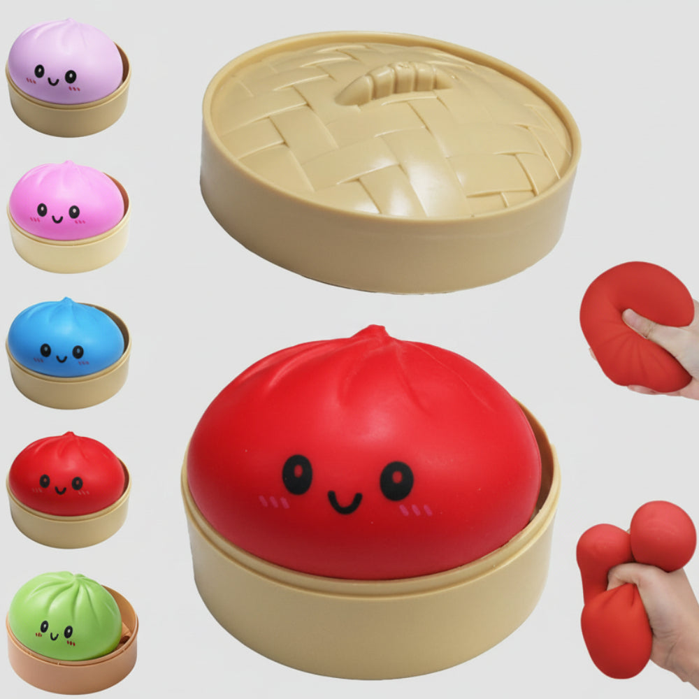 Stress Ball Squishy Dumpling Glitter Fidget Toy 12
