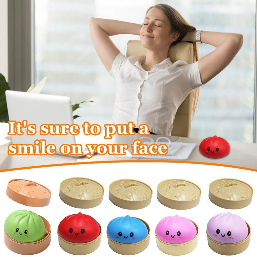 Stress Ball Squishy Dumpling Glitter Fidget Toy 7
