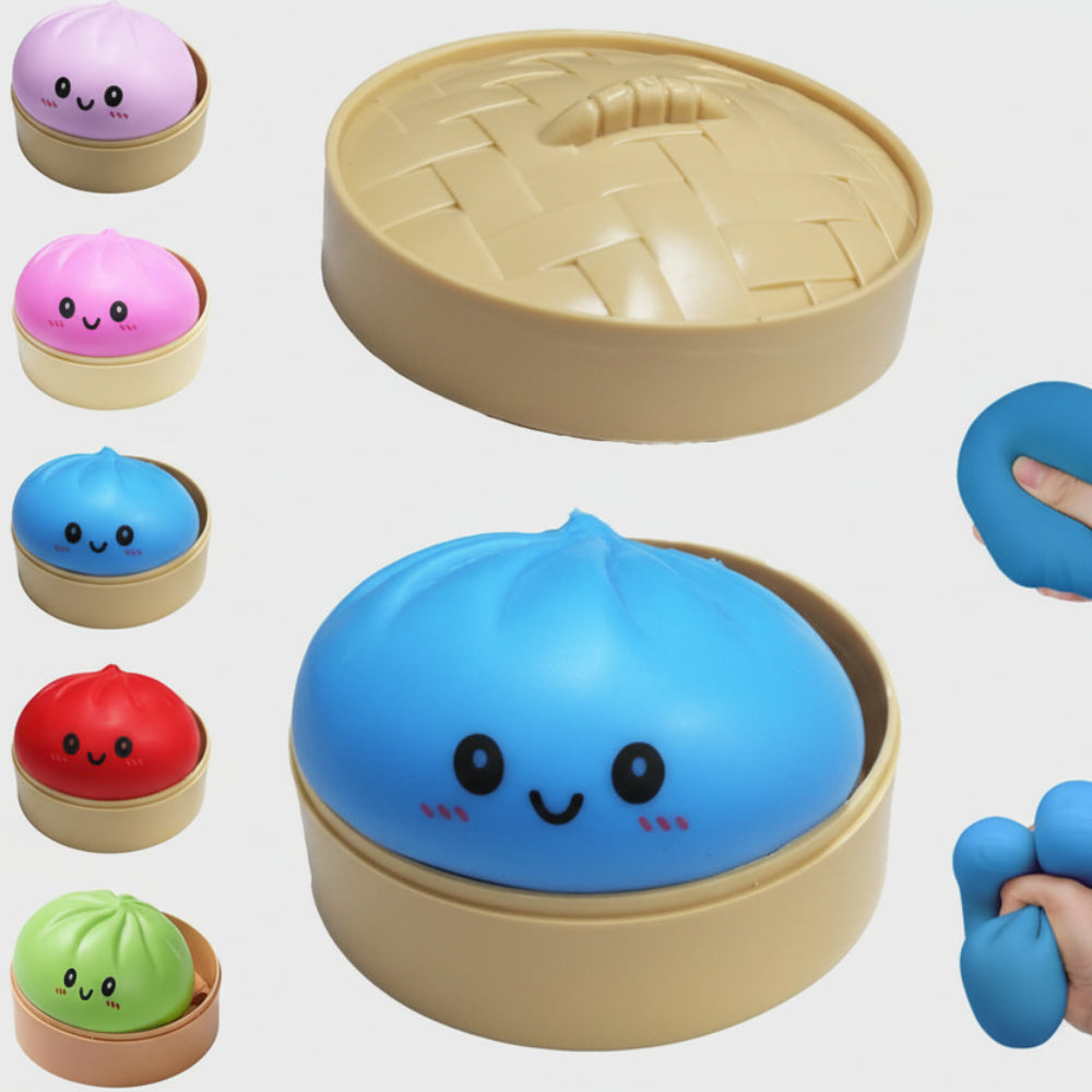 Stress Ball Squishy Dumpling Glitter Fidget Toy 8