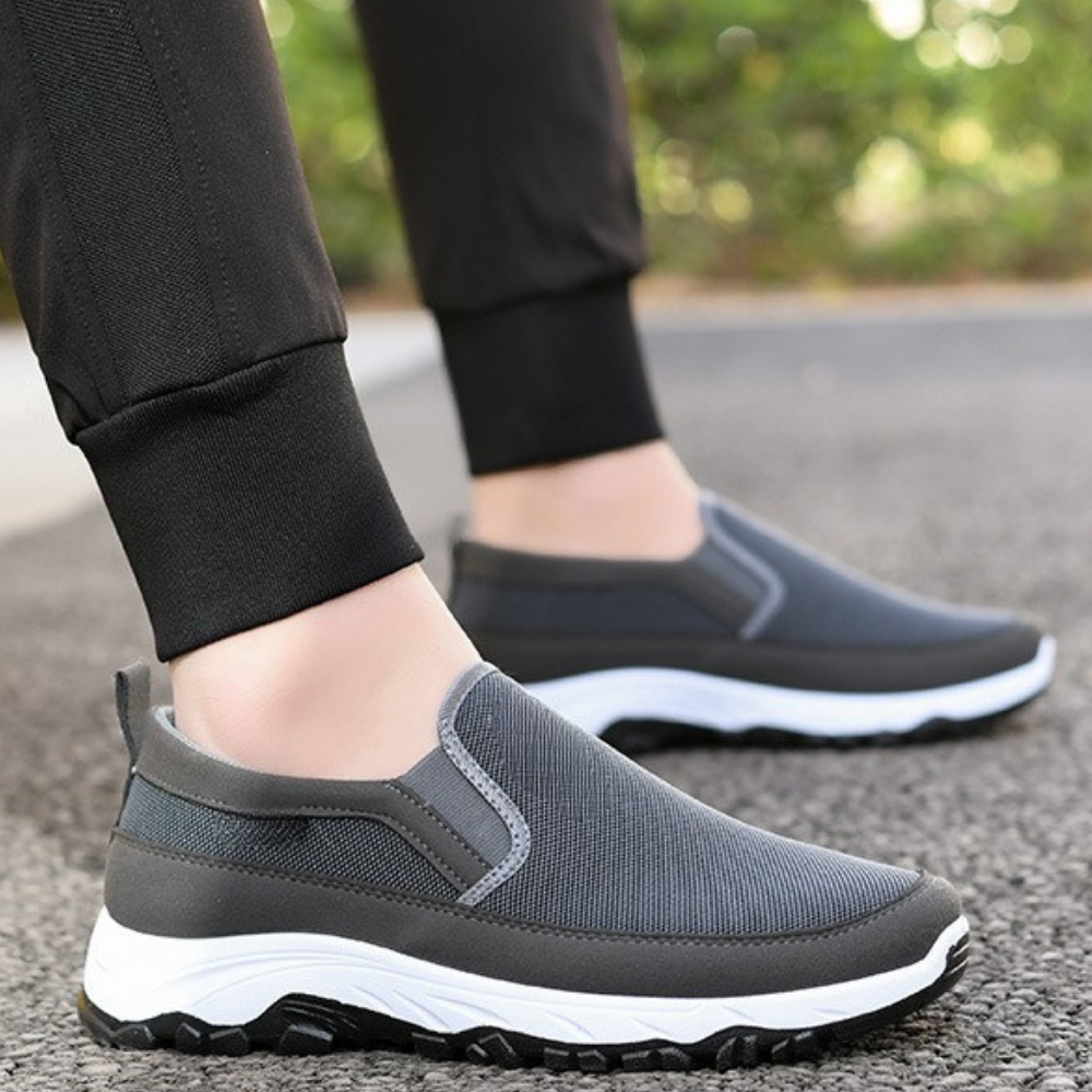 Zapatos impermeables para caminar de hombre | Sin cordones