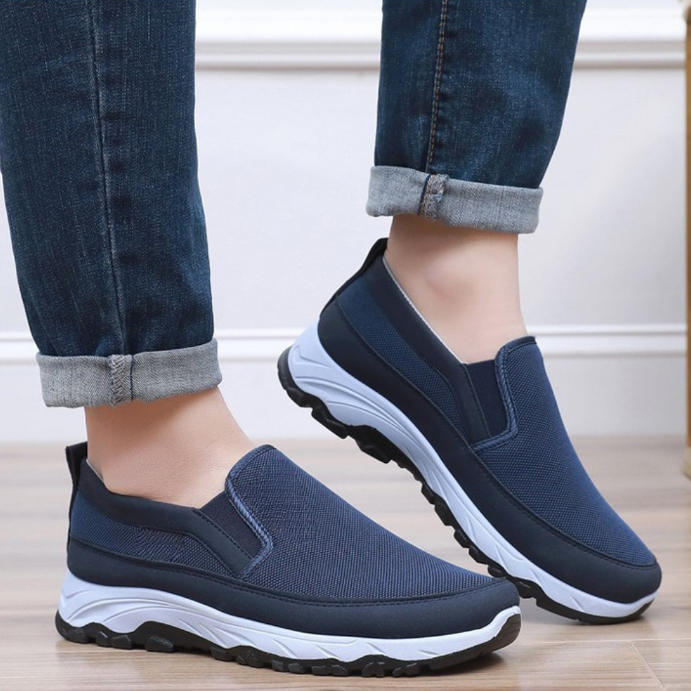 Zapatos impermeables para caminar de hombre | Sin cordones