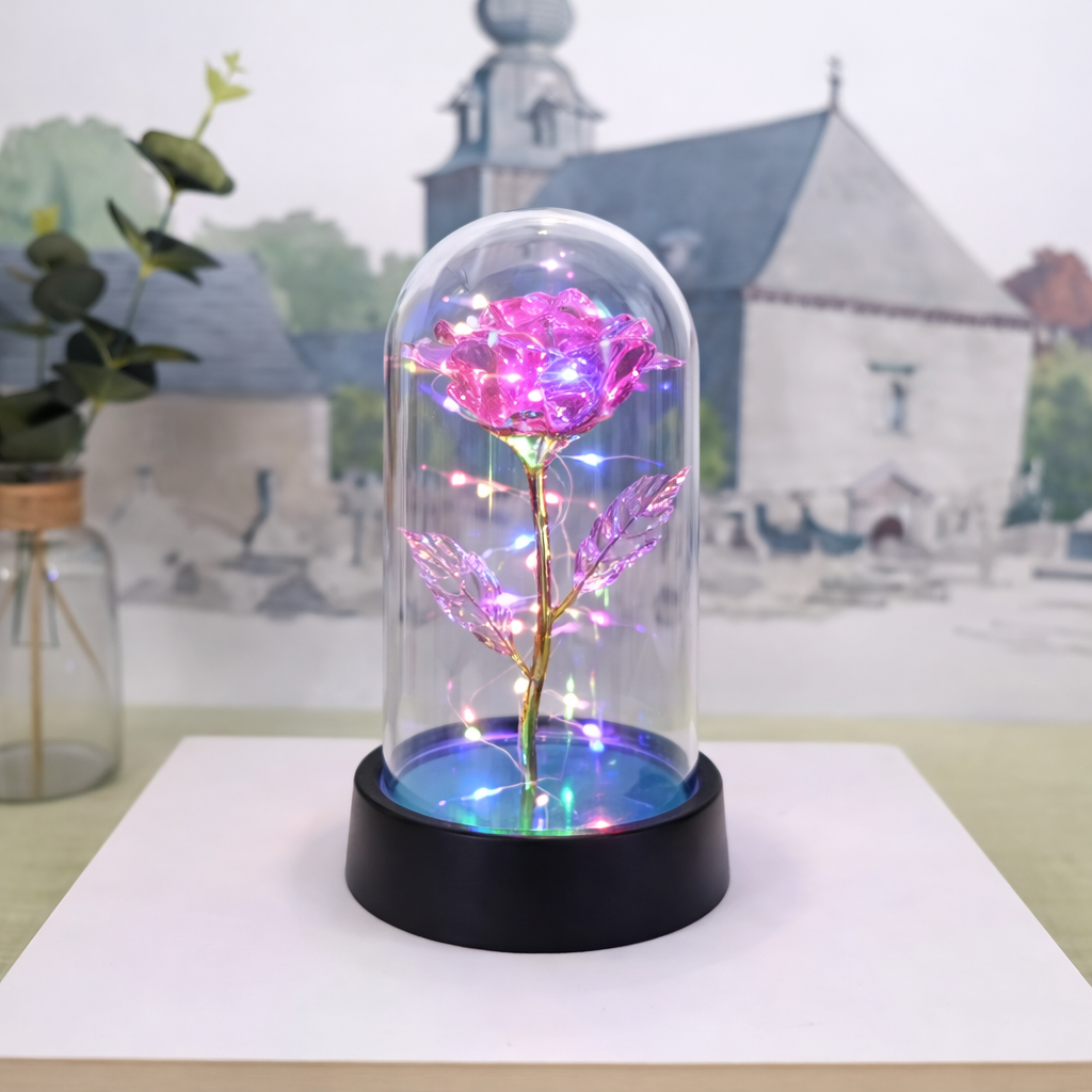 Table Lamp Rose LED Light Display