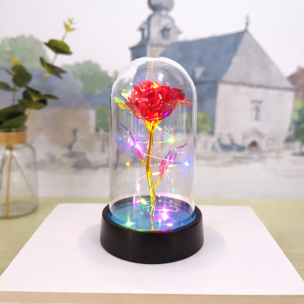 Table Lamp Rose LED Light Display