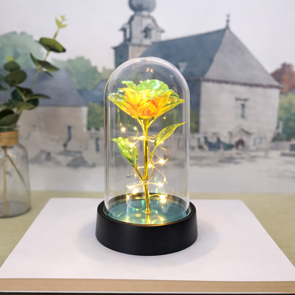 Table Lamp Rose LED Light Display