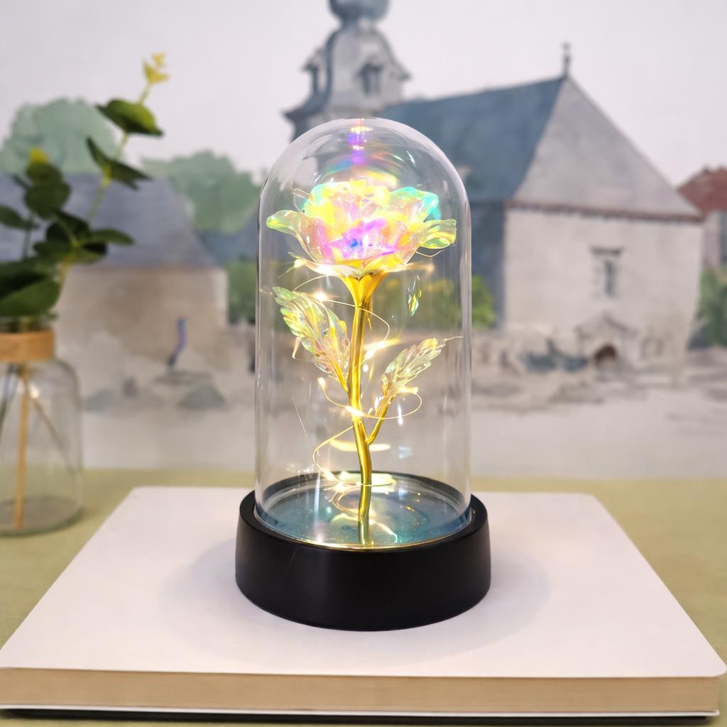 Table Lamp Rose LED Light Display