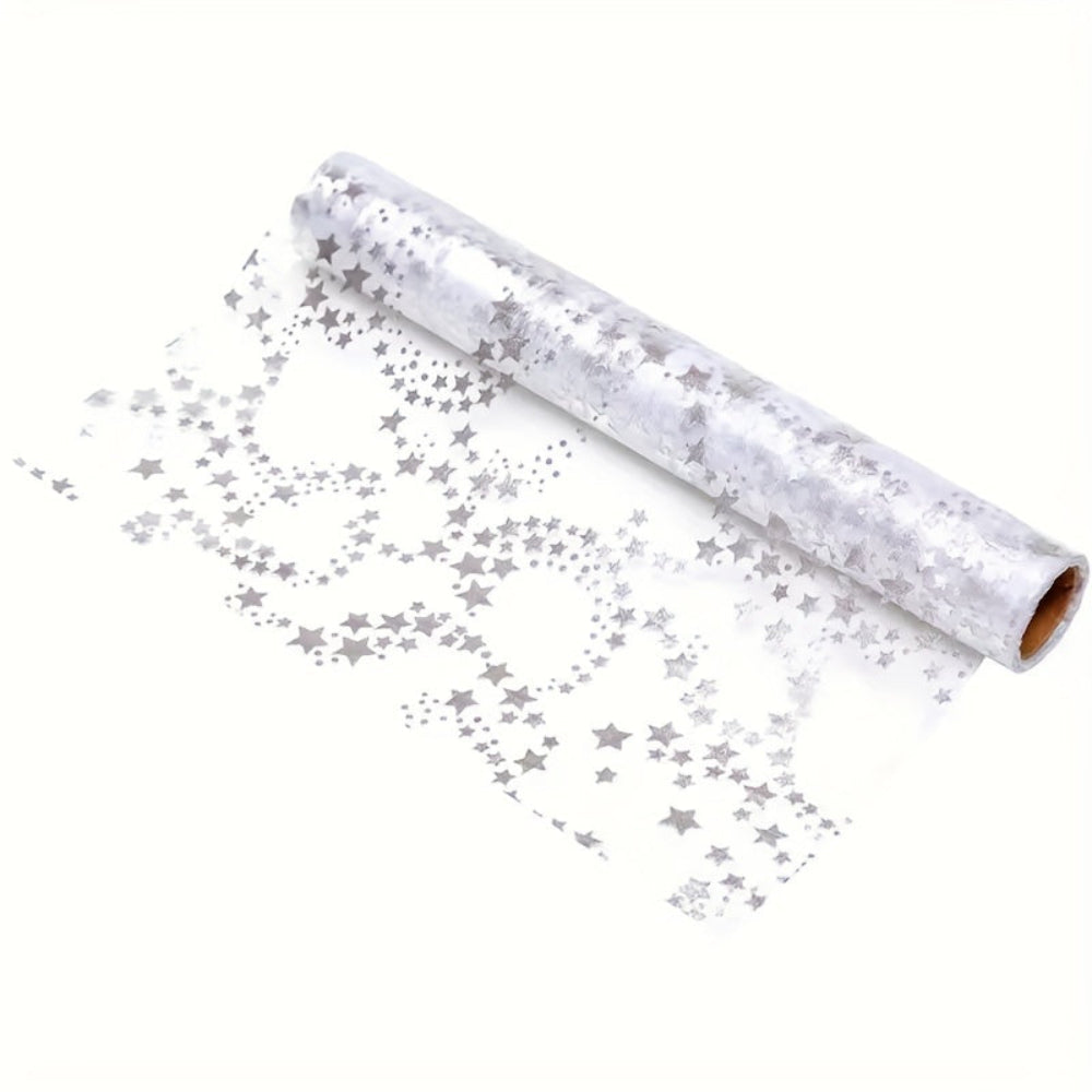 Table Runner Christmas Table Decorations Star Organza Table Roll