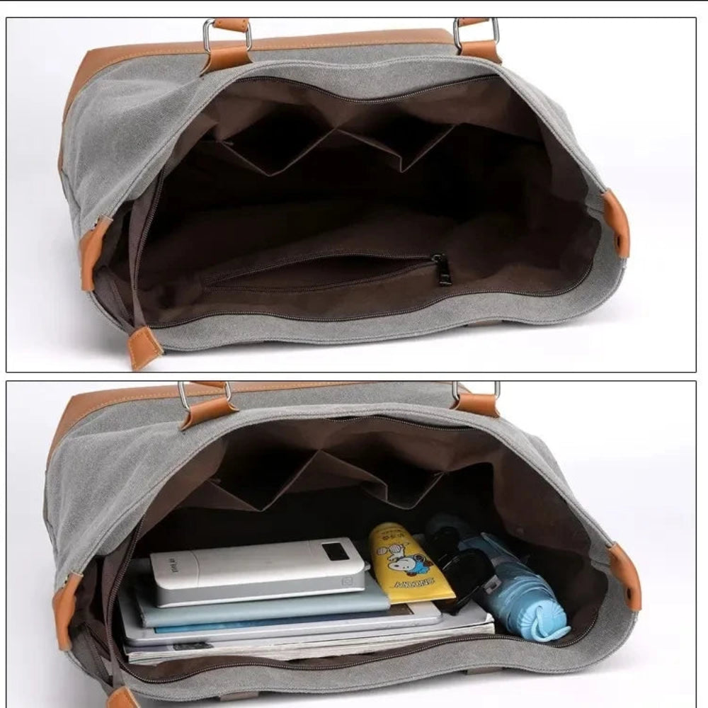 Women Canvas Tote Bag Large Minimalist Shoulder Bag