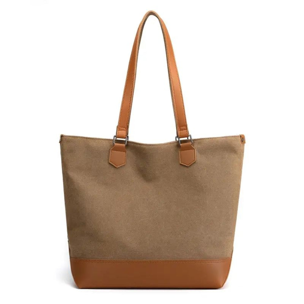 Women Canvas Tote Bag Large Minimalist Shoulder Bag