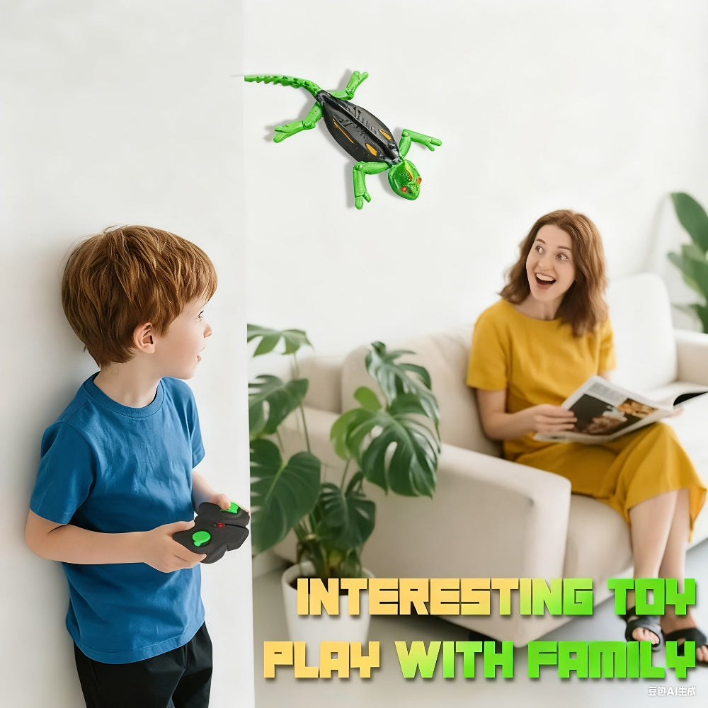 Toy Lizard Remote Control Wall Climbing LED Gecko Robot